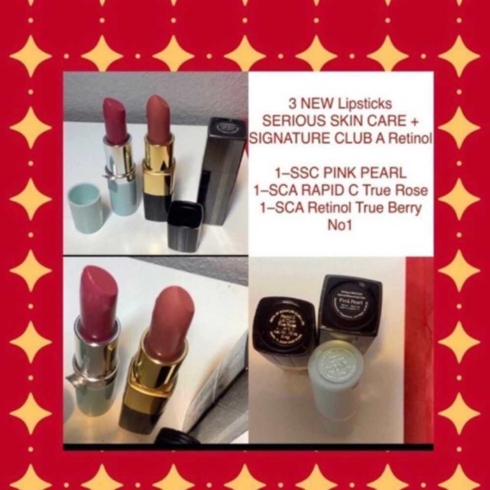 Lot of NEW Lipsticks SERIOUS SKIN CARE + SIGNATURE CLUB A Retinol